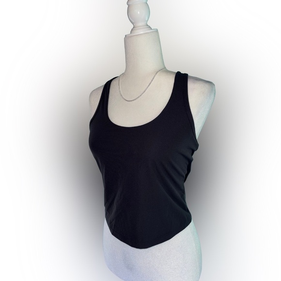 all in motion Black Racerback Workout Tank with Built in Bra NWOT Size M - Picture 1 of 8
